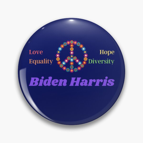 Item preview, Biden Harris Peace Love Equality Hope Diversity designed and sold by Hey-Nice-Shirt.