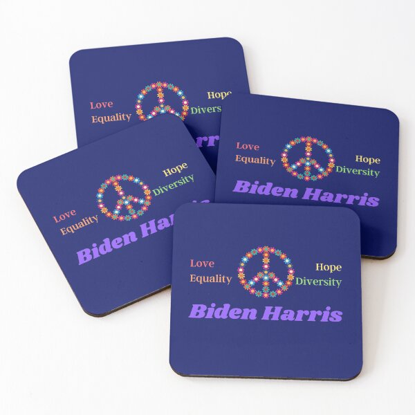 Item preview, Biden Harris Peace Love Equality Hope Diversity designed and sold by Hey-Nice-Shirt.