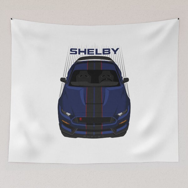 Item preview, Ford Mustang Shelby GT350R 2015 - 2020 - Kona Blue - Black Stripes designed and sold by V8social.