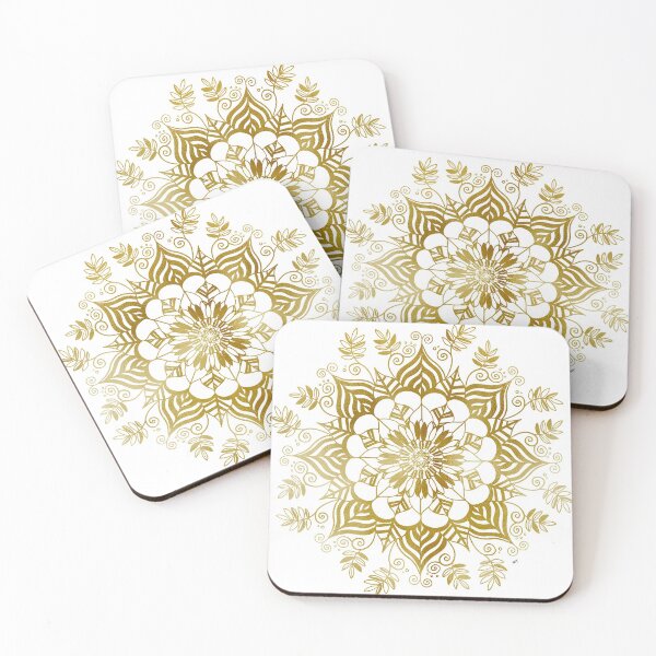 Item preview, Floral Mandala - Gold designed and sold by monitdesign.