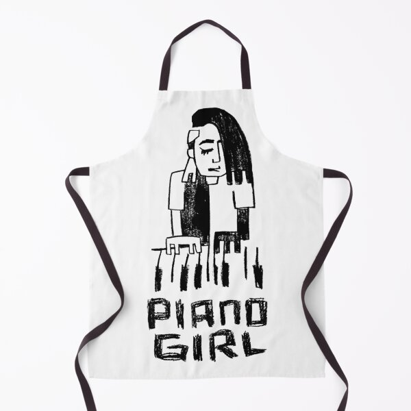 Item preview, Piano Girl for Piano Player designed and sold by badlydrawnbabe.