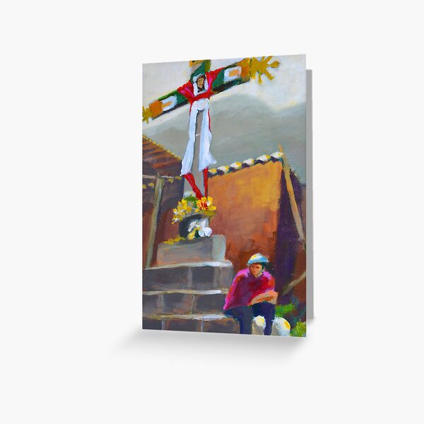 Cross in Peru Greeting Card