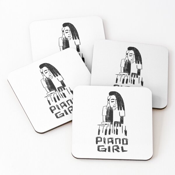 Item preview, Piano Girl for Piano Player designed and sold by badlydrawnbabe.