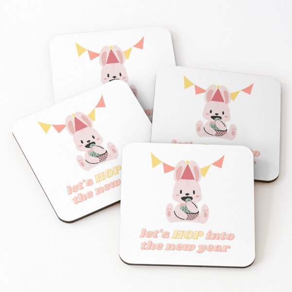 Item preview, Let's Hop Into the New Year - Cute Rabbit Happy New Year designed and sold by yumiso.