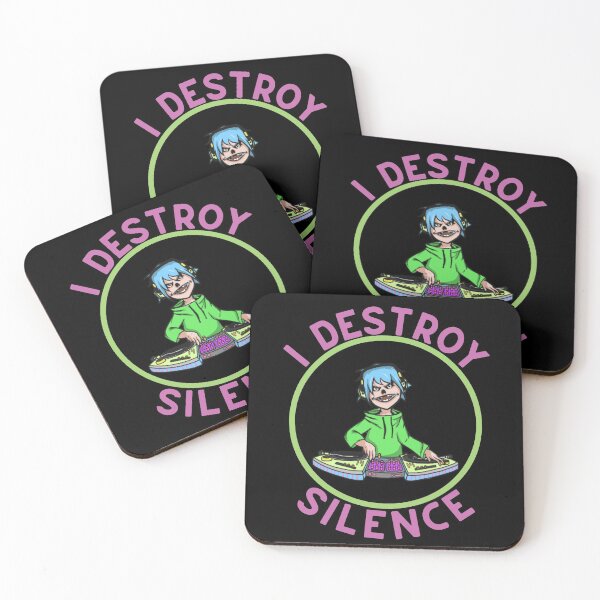 Item preview, I Destroy Silence Great Gift For DJ Music Lover designed and sold by giftsbyminuet.
