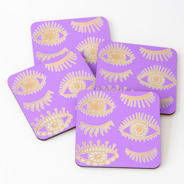 Item preview, Evil Eyes Purple and Gold designed and sold by Julie Erin Designs.