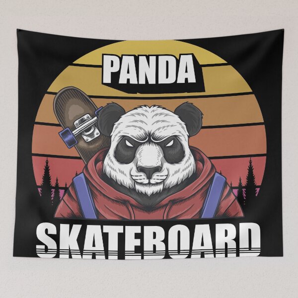 Item preview, Panda Skateboard designed and sold by SECRET STORE.
