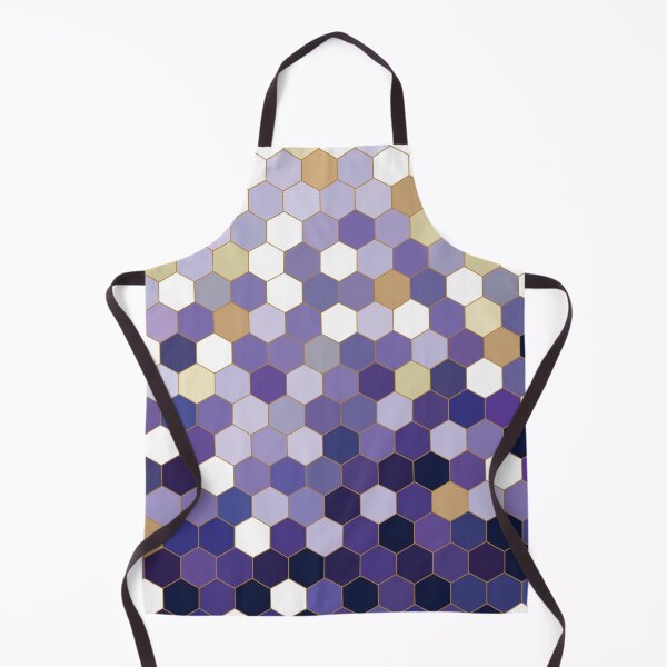 Item preview, Royal Amethyst and Gold Hexagon Mosaic designed and sold by Karin Taylor.