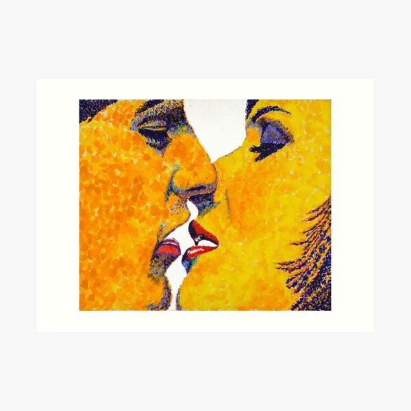 Kissing No. 1 Art Print