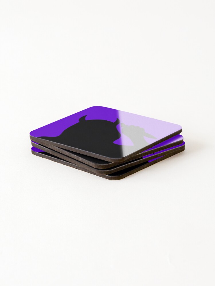 Thumbnail 4 of 5, Coasters (Set of 4), Purple devil  designed and sold by RMSdesigns.
