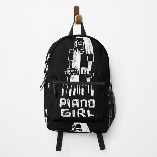 Item preview, Piano Girl White on Black for Pianist designed and sold by badlydrawnbabe.