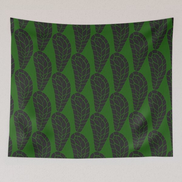 Item preview, Fragmented Feather Silhouette Green Background designed and sold by NWCC.