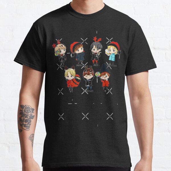 BTS MERCH SHOP, BT21 Chibi T-Shirt