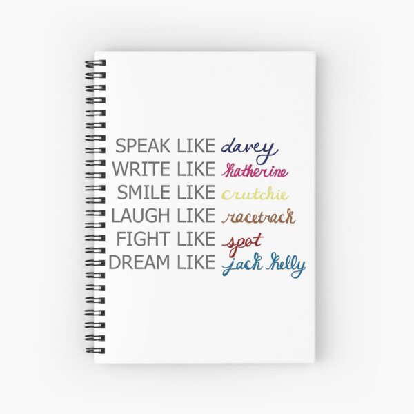 Item preview, Newsies Speak Write Smile Laugh Fight Dream designed and sold by Bemi7.