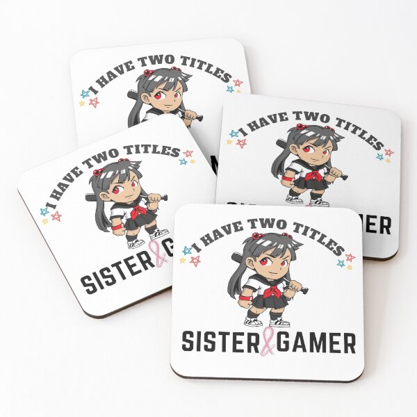 Item preview, I Have Two Titles Sister And Gamer designed and sold by Xrizen  Designs.