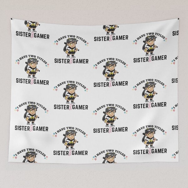 Item preview, I Have Two Titles Sister And Gamer designed and sold by Xrizen  Designs.