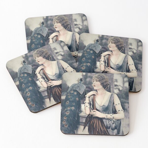 Item preview, Vintage Lady With Lyrebird designed and sold by pushka3.