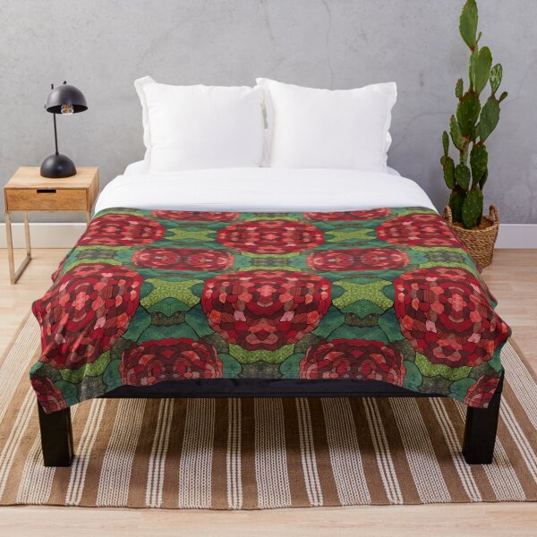 Two Carnations Throw Blanket