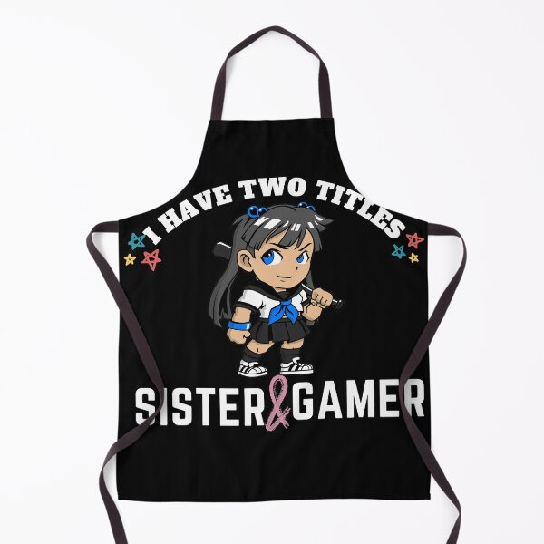 Item preview, I Have Two Titles Sister And Gamer designed and sold by Xrizen Designs.