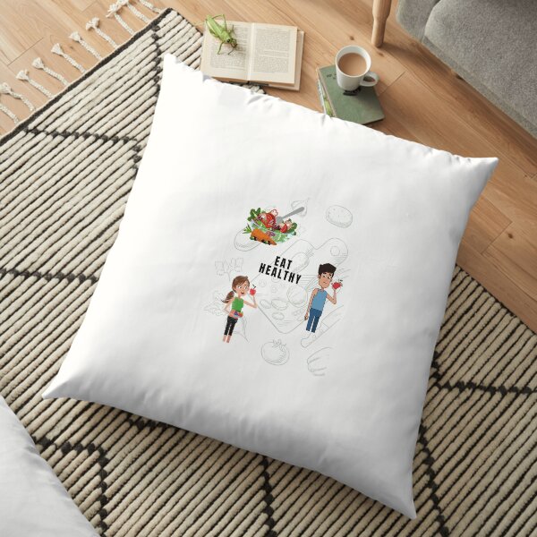 Always Eat Healthy Floor Pillow
