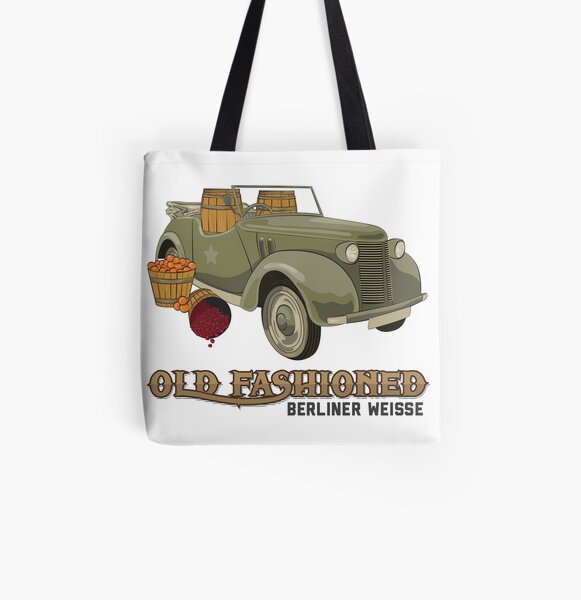 Old Fashioned Berliner Weiss All Over Print Tote Bag
