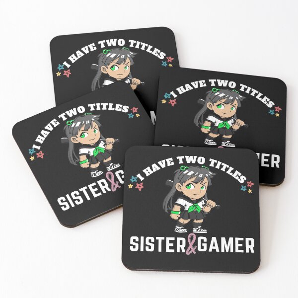 Item preview, I Have Two Titles Sister And Gamer designed and sold by Xrizen  Designs.