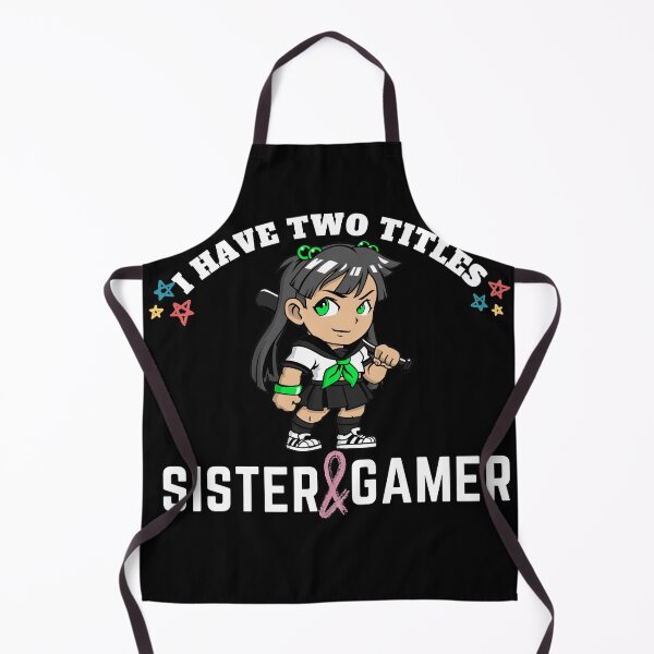 Item preview, I Have Two Titles Sister And Gamer designed and sold by Xrizen Designs.