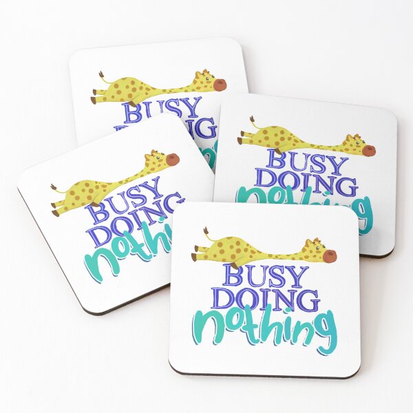 Item preview, Busy Doing Nothing Giraffe designed and sold by SquinkCreative.