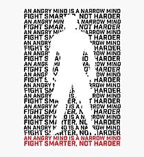 MMA Fight Smarter, Not Harder Photographic Print