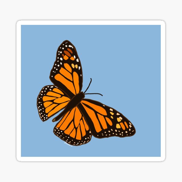 Monarch Butterfly Sticker For Sale By Laurenrose1117 Redbubble 