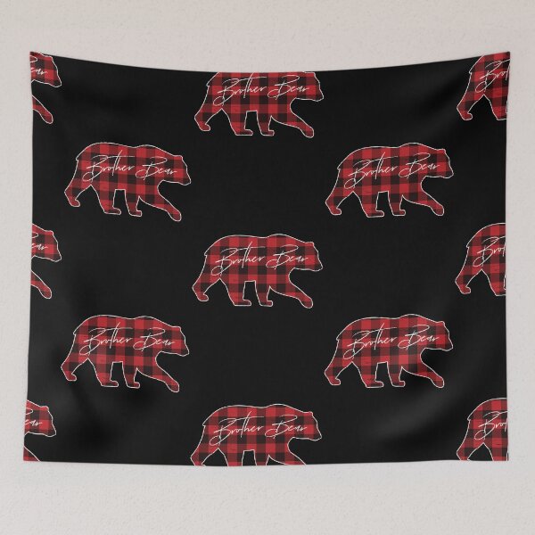 Item preview, Red Plaid brother Bear Family Pajama designed and sold by Teejamson.