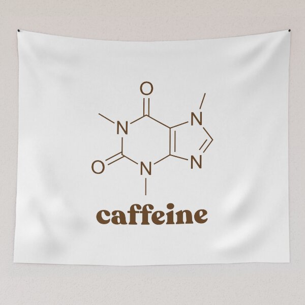 Item preview, Caffeine molecule with name designed and sold by hmbrttvr.