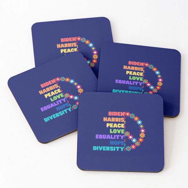 Item preview, Biden Harris Peace Love Equality Hope Diversity designed and sold by Hey-Nice-Shirt.