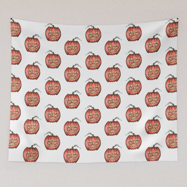 Item preview, Retro Jack O' Lanterns Pattern designed and sold by The White Bat.