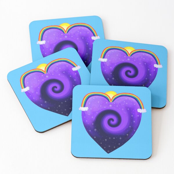 Item preview, Galaxy Rainbow Solar System Heart  designed and sold by Deborah Camp.