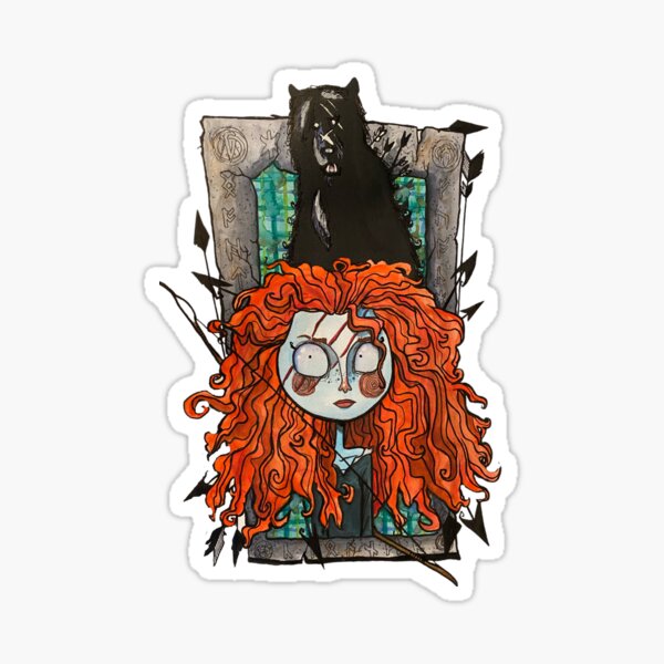 Creepy Merida Tim Burton style | iPad Case & Skin