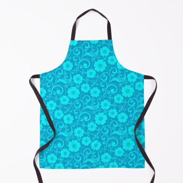 Item preview, Light Blue Floral and Butterfly Pattern designed and sold by WOW TeesAndThings.
