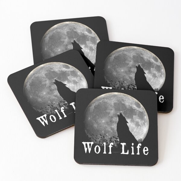 Item preview, Lone Wolf Howling at the Moon in a Forest on a Mountain  designed and sold by GuitarZan's.