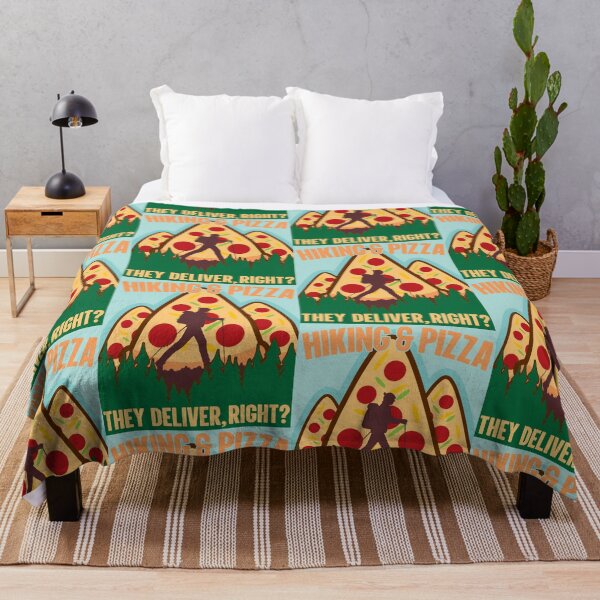 Item preview, Hiking And Pizza | They Deliver Right? designed and sold by GravitiTees.