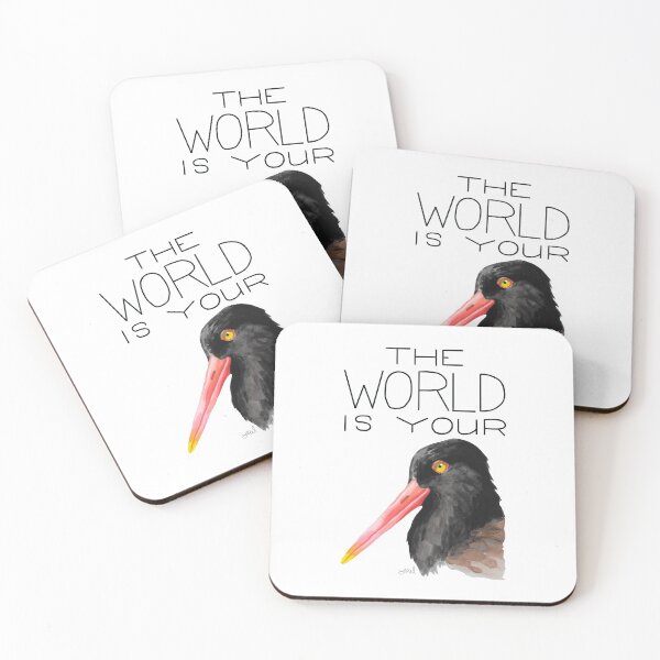 Item preview, The World Is Your Oystercatcher (American Oystercatcher) designed and sold by LauraWolfArtist.