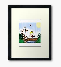calvin and hobbes Framed Print