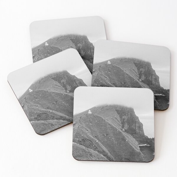 Item preview, Lone lighthouse - Faroe Islands - Black & White designed and sold by Eyeswidenseek.