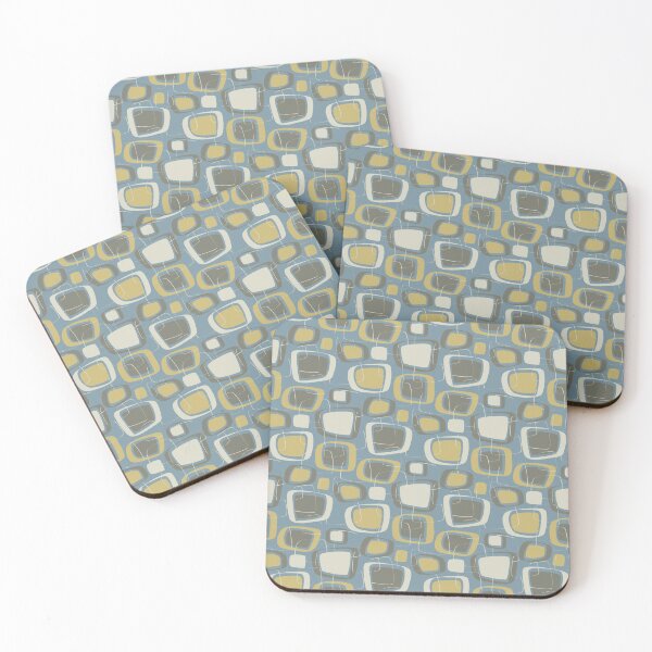 Item preview, Geometric Retro Blue designed and sold by rasters-vectors.