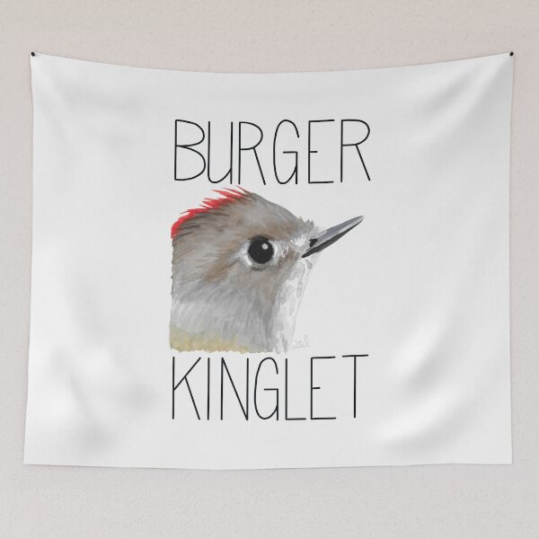 Item preview, Burger Kinglet (Ruby-crowned Kinglet) designed and sold by LauraWolfArtist.