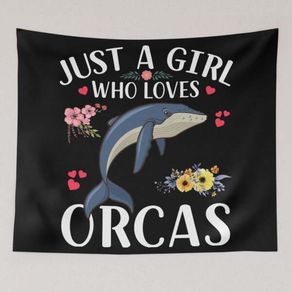 Item preview, Just A Girl Who Loves Orcas designed and sold by GarciaSharkey.