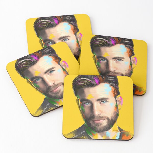 Item preview, Retrato colorido de Chris Evans designed and sold by pzykie.