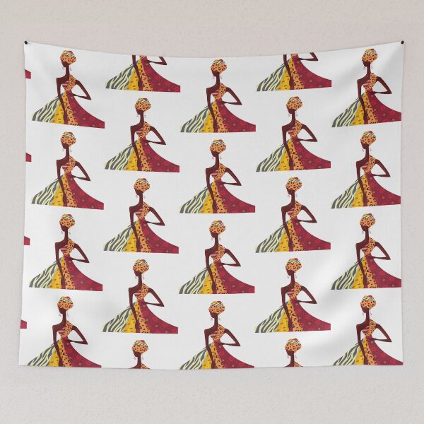 Item preview, African Model Wearing African Fabric designed and sold by DigitalNobleman.