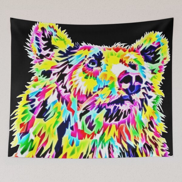 Item preview, Abstract Bear Portrait (Light) designed and sold by MundaneVestment.