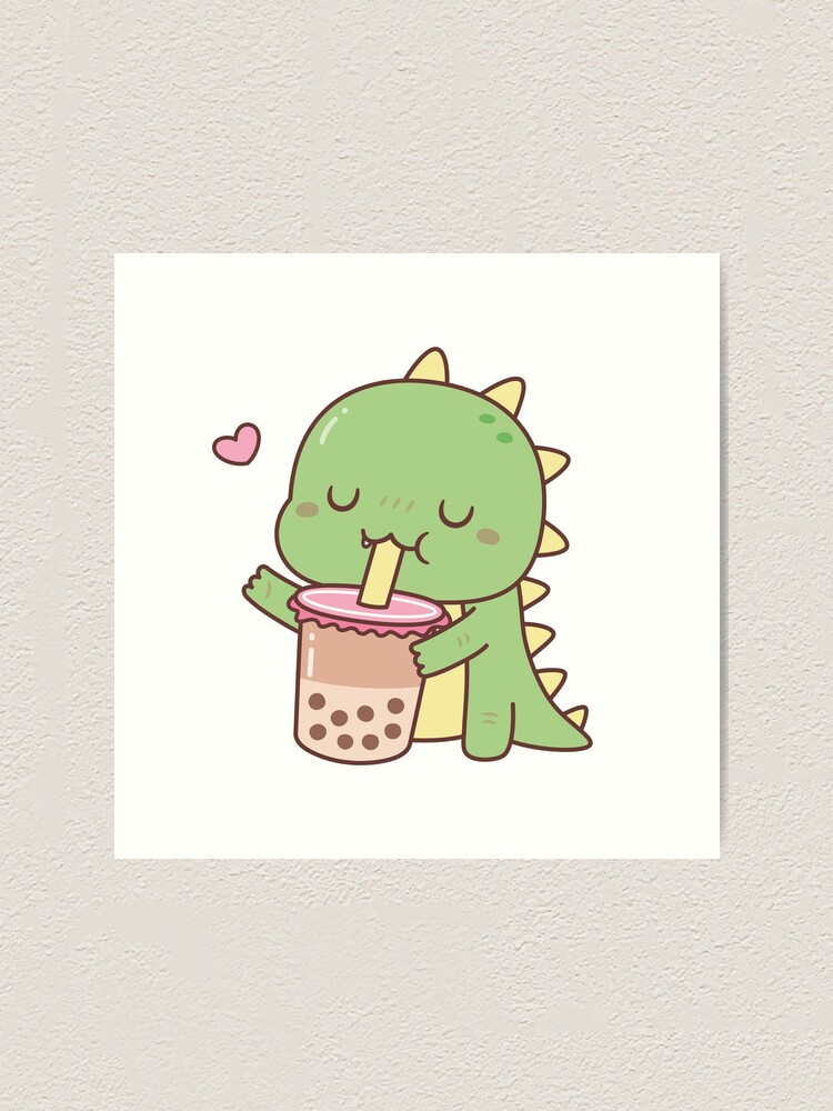 Cute Little Dino Loves Boba Milk Tea: Hình ảnh một chú khủng long cực kỳ đáng yêu với nụ cười rạng rỡ và trái tim đầy yêu thương khiến ai cũng nhìn vào đều vui vẻ và thích thú. Nếu bạn còn chưa thấy được ảnh này, hãy xem ngay để được tựa vào một thế giới bình yên và đáng yêu.