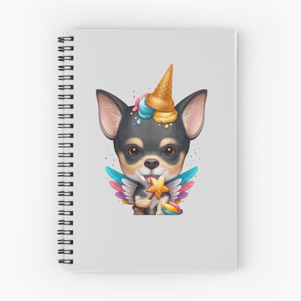 Item preview, Tricolor Smooth Coat Chihuahua Ice Cream Unicorn designed and sold by anmlz.